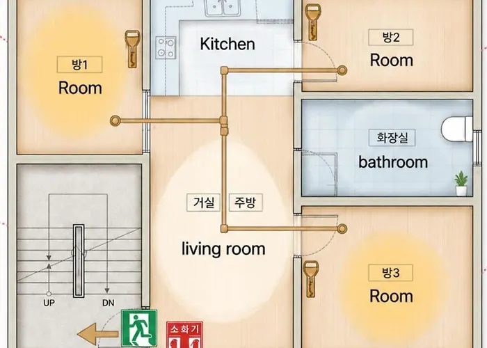 公寓 Lumi Haus 혜화역 5분 3룸 독채 명동 동대문 10분 *
